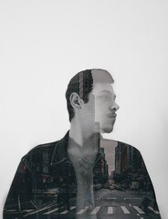 Creative portrait of a young man