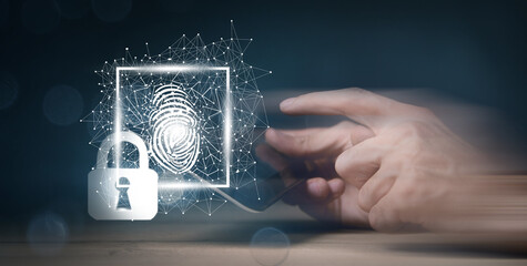 Data protection and cyber security concept