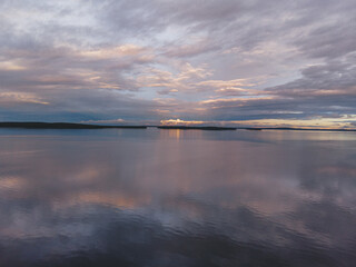 The white night in the north of Karelia