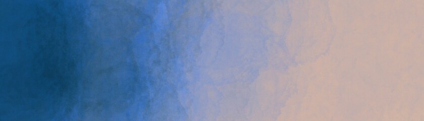 Painted background. Pastel colors. Blue and beige gradient. 