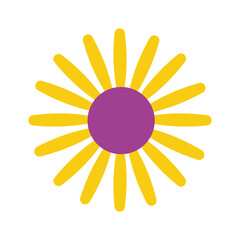 flower flat style icon vector design