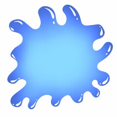 Colored liquid spot. Ink frame. Drops of paint.