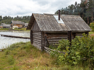 Fototapeta na wymiar Syargilakhta village in Karelia Republic, Russia