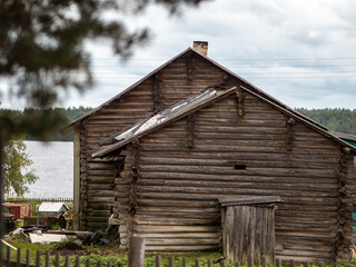 Fototapeta na wymiar Syargilakhta village in Karelia Republic, Russia