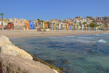 Playa de Villajoyosa, Alicante, España