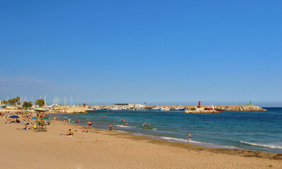 Playa de Villajoyosa, Alicante, España