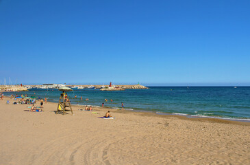 Playa de Villajoyosa, Alicante, España