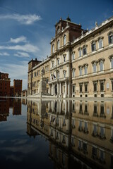 Naklejka premium reflections of a renaissance palace of modena
