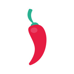 Isolated chilli vegetable vector design