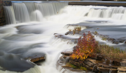 Waterfalls on a fall day