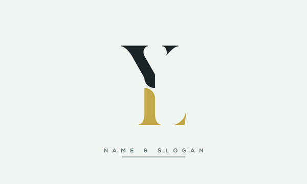 Premium Vector  Abstract letter initial yl vector logo design