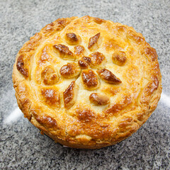meat pie with beautiful patterns © Yay Images