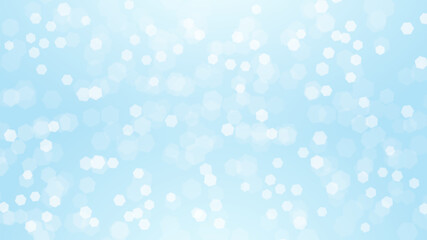 Obraz na płótnie Canvas Winter Light blue snow bokeh background. Elegant product backdrop with copy space. Vector illustration