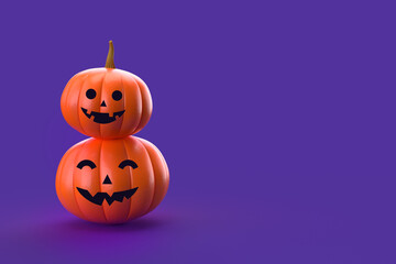 3D illustration of Halloween background