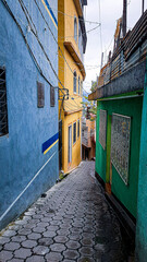 Naklejka premium Calle Santiago Atitlán 