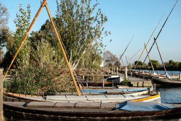 Fototapeta premium Embarcadero de la Albufera de Valencia