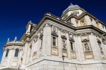 Fototapeta na wymiar Apse area of Santa Maria Maggiore Basilica in Rome