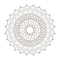 mandala silver icon vector design