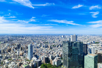 東京　都庁から眺める都市風景