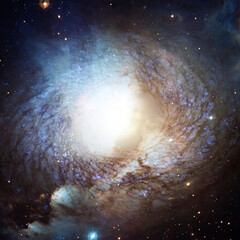 Starry deep outer space. Elements of this image furnished by NASA