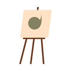 paint easel icon vector design