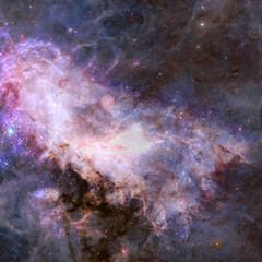 Fototapeta na wymiar Deep space background. Elements of this image furnished by NASA