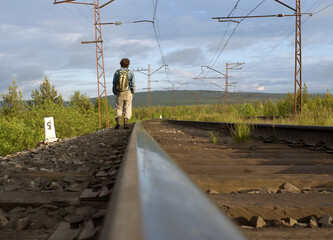 The guy leaving afar