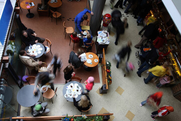 busy cafe