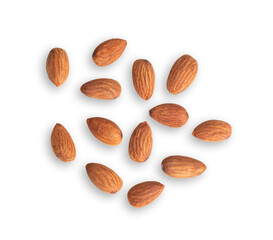  almond isolated on a white background.