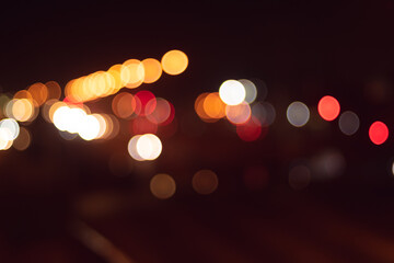 Bright red vintage lights background. bokeh. boke. unfocused