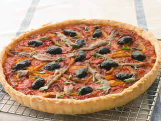 Provencale Tart on a Cooling Rack