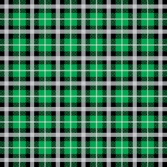 green plaid design