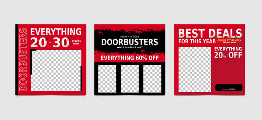 Social media post and web internet ads minimal square banner template. Yellow and blue background color