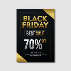 black friday best sale poster template