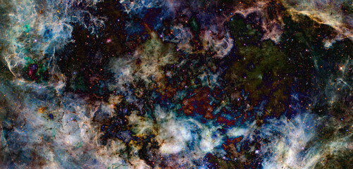 Plakat Outer space. Elements of this image furnished by NASA