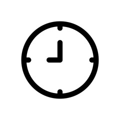 time icon with outline style vector for your web design