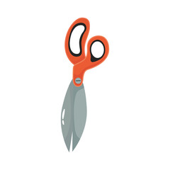 scissors gardening tool flat style icon