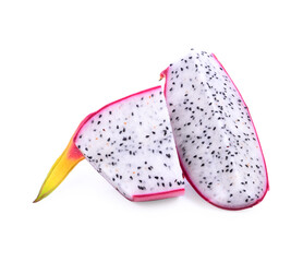 Dragon fruit isolated on white background