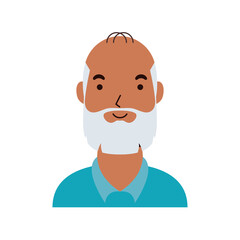 old man with beard avatar character