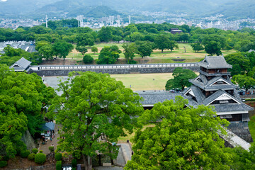 熊本城からの眺望