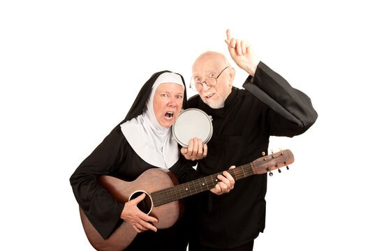 Angry Musical Priest And Nun