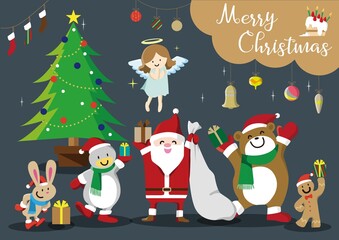 クリスマスの背景素材