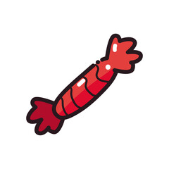 sweet candy line and fill style icon vector design