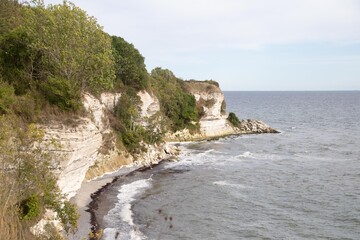 Fototapeta premium The white cliffs of Stevns in Denmark
