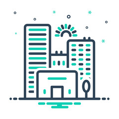 Mix icon for city