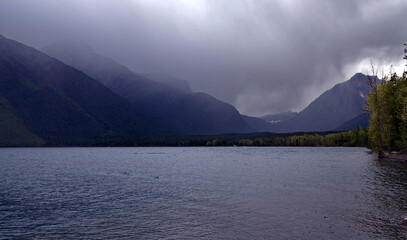 Montana - Storm Clouds over Lake McDonald