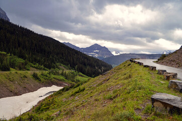 Fototapeta premium Montana - Going to the Sun Road