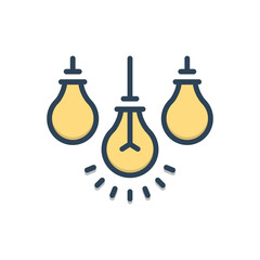 Color illustration icon for originality