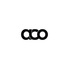 aco letter original monogram logo design