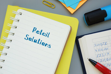 Retail Solutions sign on the page.